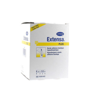 HARTMAN - BANDES ADHÉSIVES ÉLASTIQUES EXTENSA PLUS 8 CM X 2,5 M.