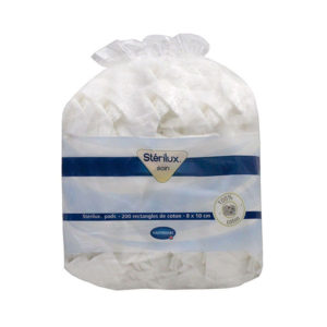 HARTMANN STÉRILUX PADS 200 RECTANGLES COTON