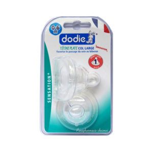 DODIE TETIN PLAT/SENS+/2GT/0-6M